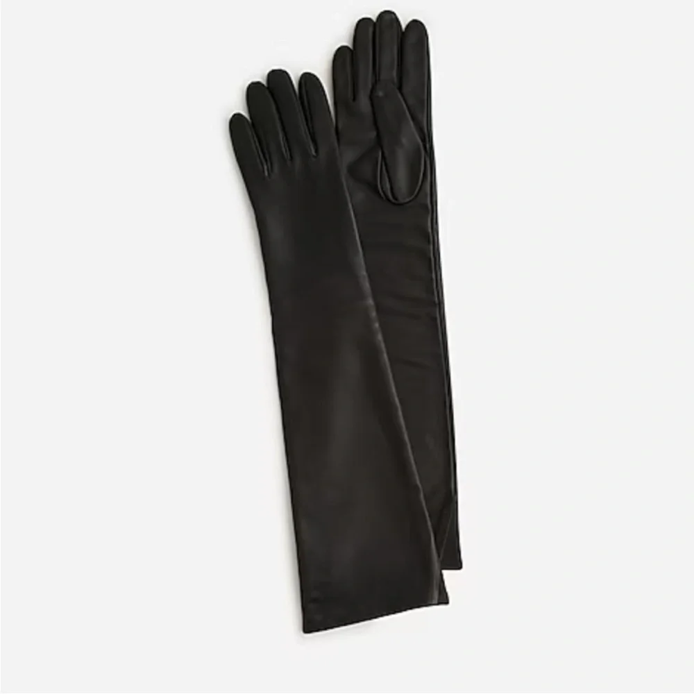 PRICE FIRM JCREW LEATHER OPERA GLOVES SZ large NWT